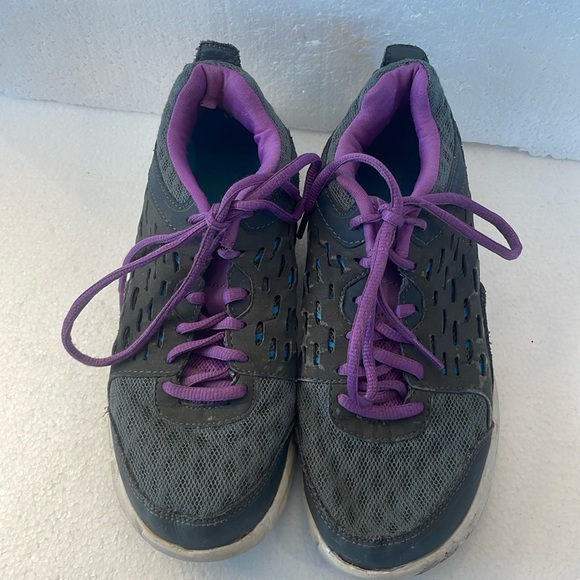 Champion running shoes C9 athletic shoes grey purple turquoise womens size 7 1/2 - Picture 3 of 8